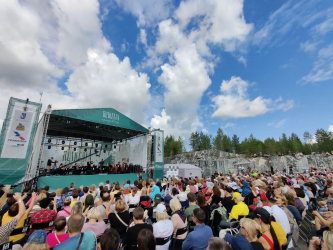 Продвижение прямой трансляции с фестиваля Ruskeala Symphony в «Триколор».