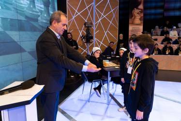 Спонсорство чемпионата Чеченской республики по шахматам среди школьников.